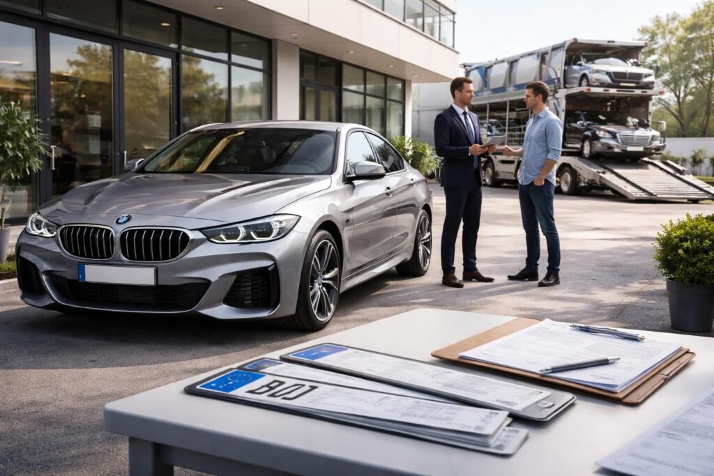 découvrez comment exporter votre voiture depuis l'allemagne en toute sécurité : plaques temporaires, assurance adaptée et solutions de transport efficaces pour un processus simplifié.