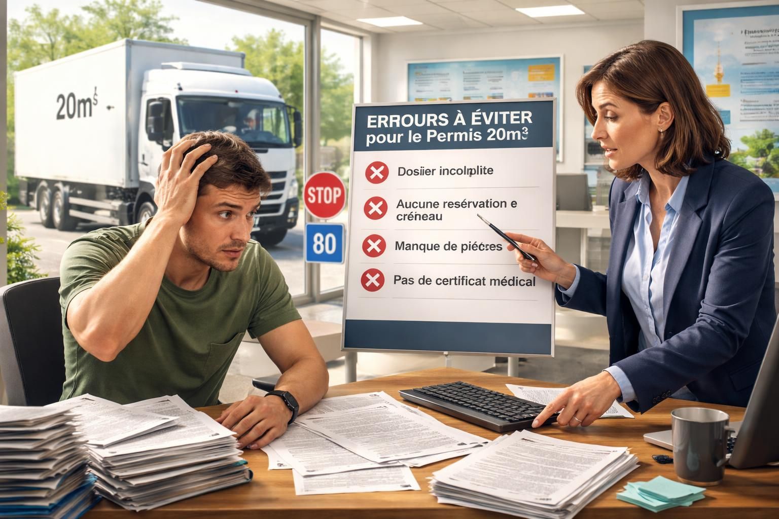 découvrez les erreurs courantes à éviter pour obtenir facilement votre permis de conduite pour un camion de 20m3 et réussir vos démarches en toute sérénité.