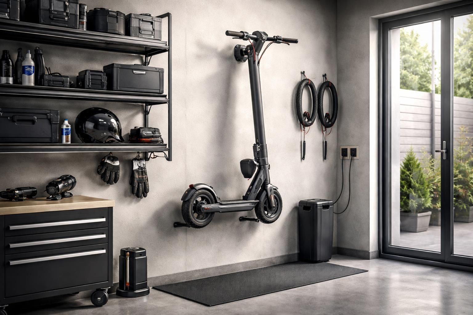 découvrez des solutions pratiques et efficaces pour un rangement optimal de votre trottinette électrique dans le garage, alliant gain de place et sécurité.
