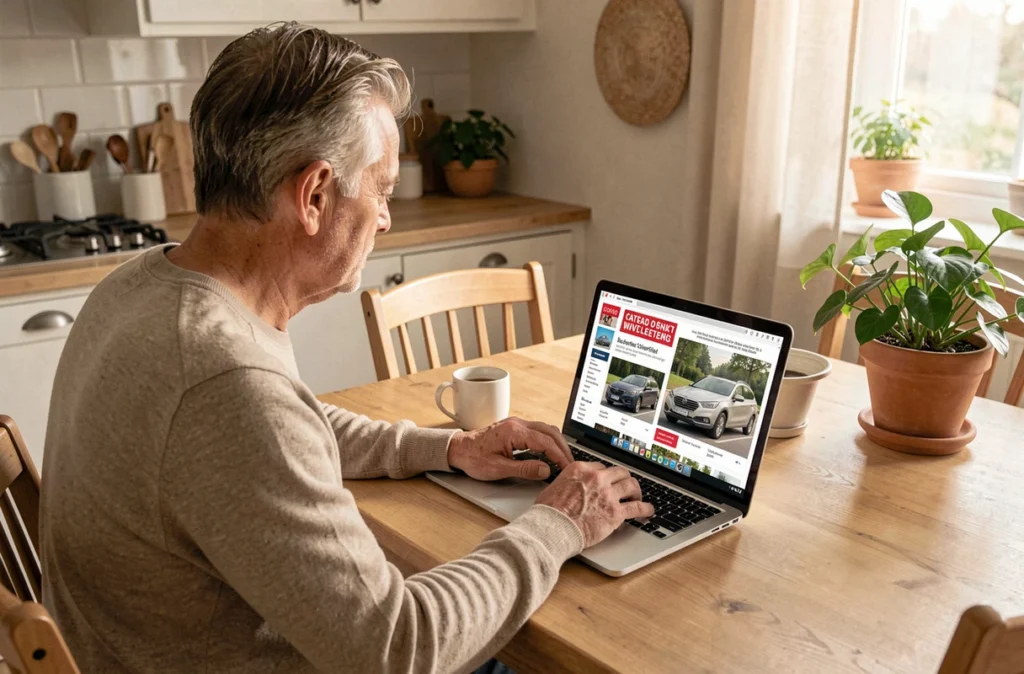 Particulier consultant des annonces de voitures d'occasion VA Automobile sur Le Bon Coin dans le Var